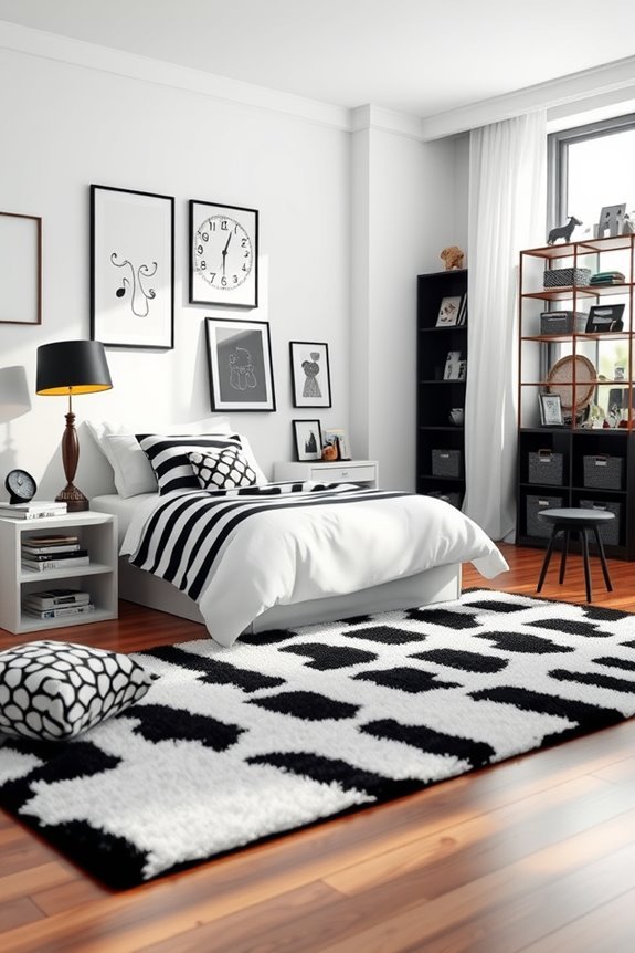 timeless black and white decor