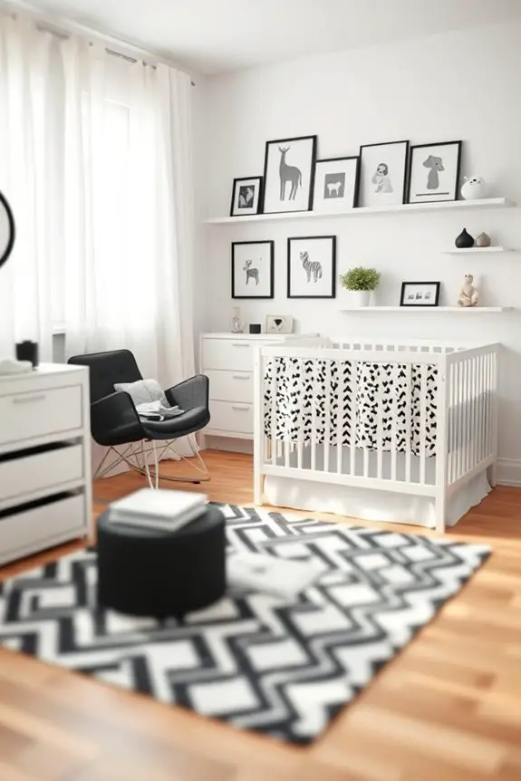 timeless black and white decor