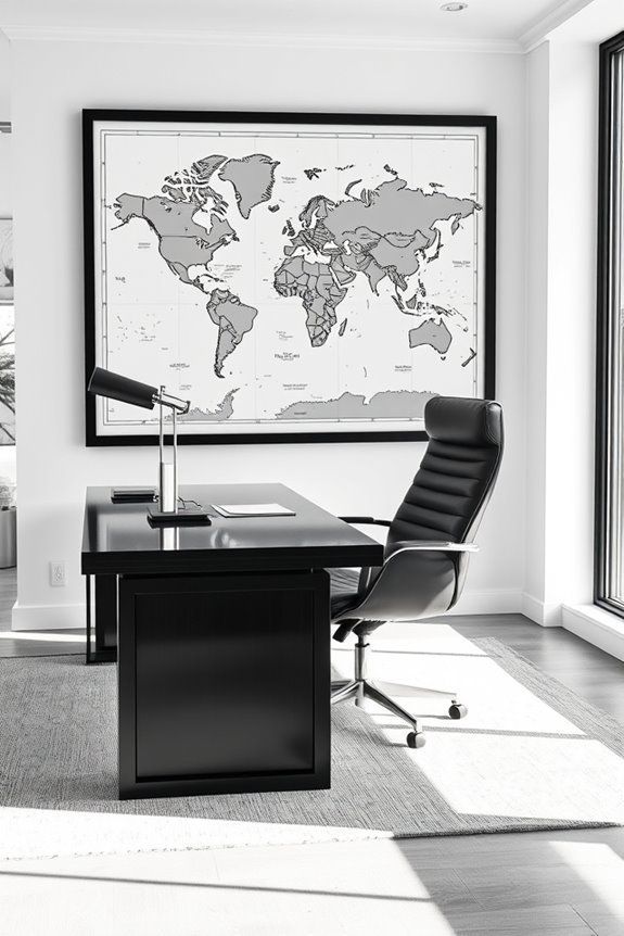 timeless black and white maps