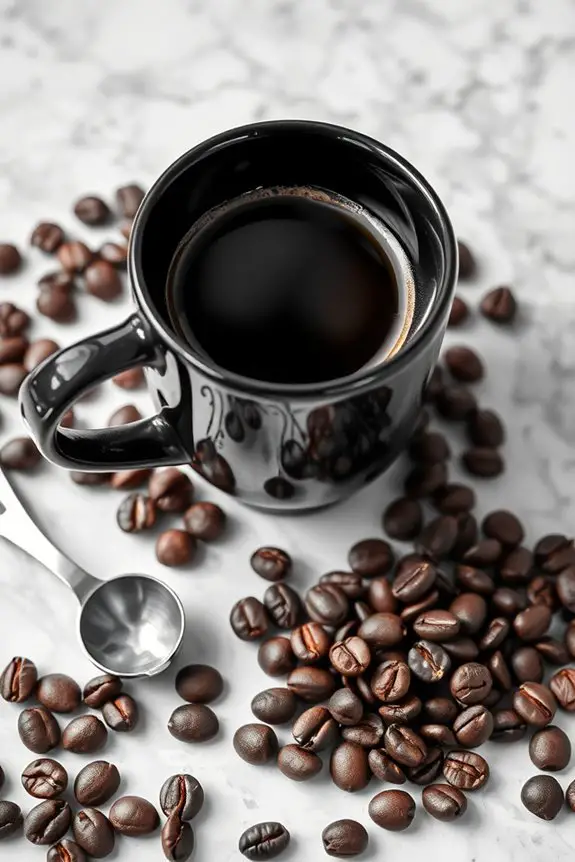 timeless black coffee elegance