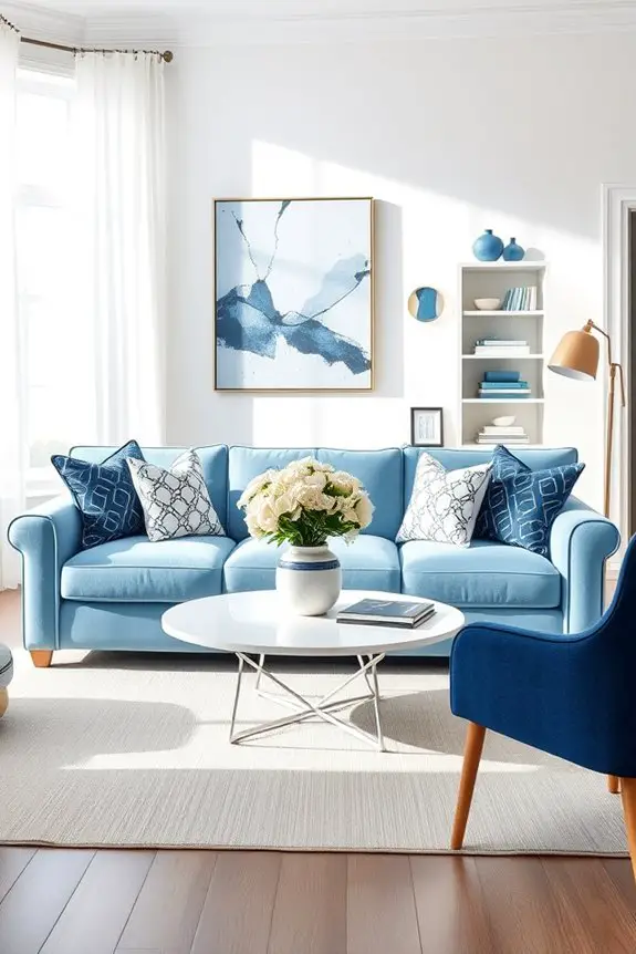 timeless blue and white elegance