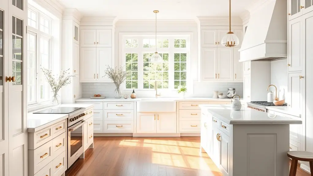 timeless bright white kitchens