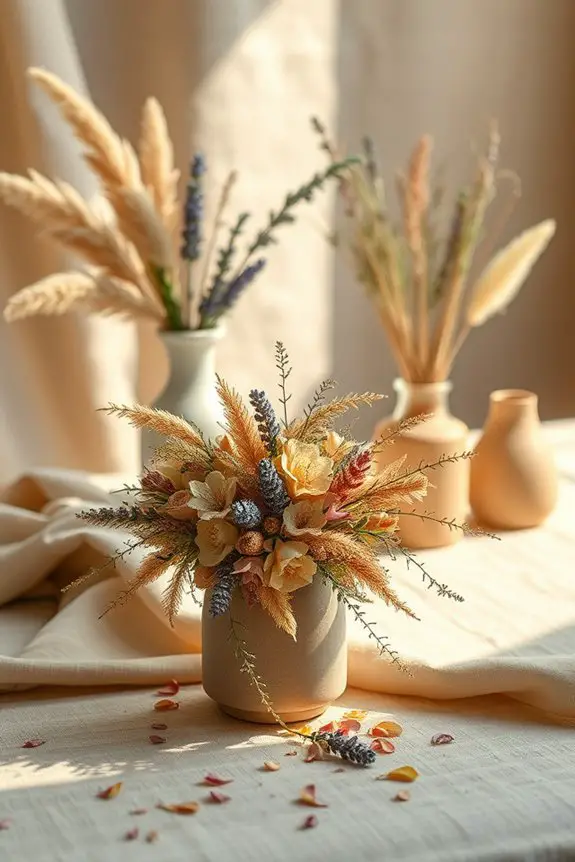 timeless charm with dried flowers