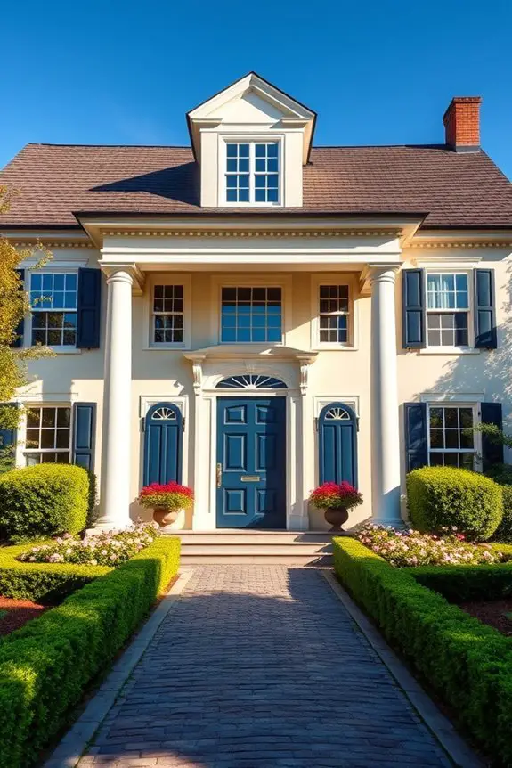 timeless colonial elegance exterior