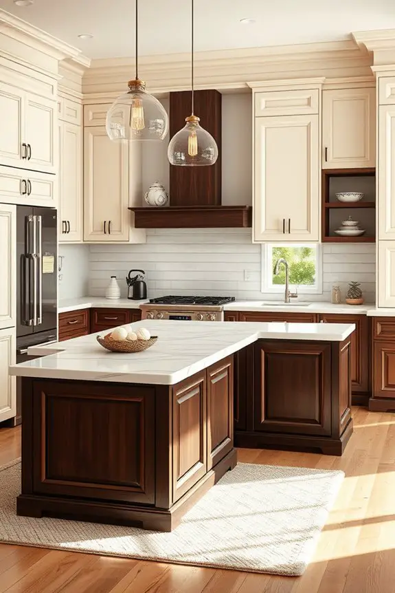 timeless cream and dark accents