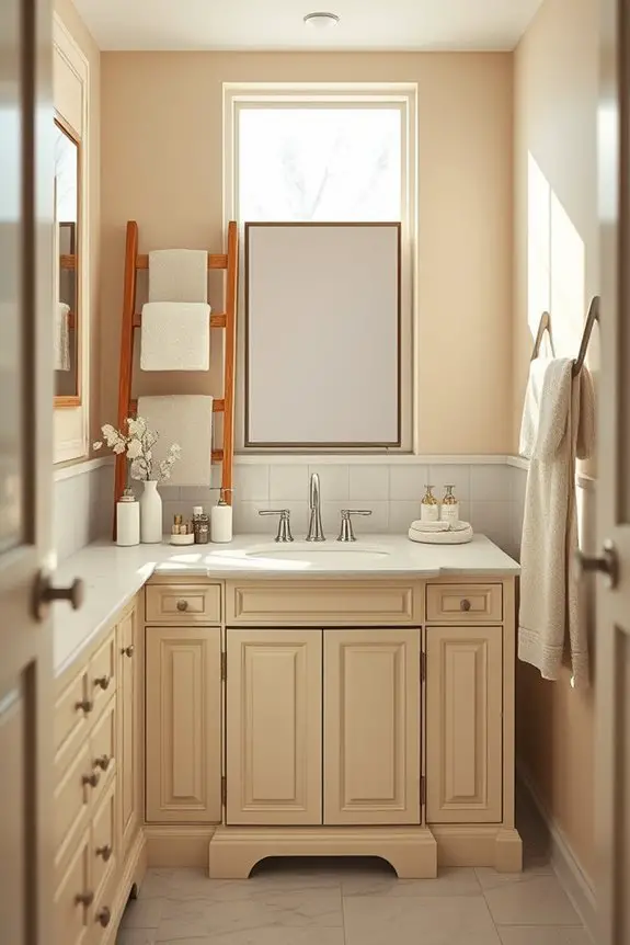 timeless cream bathroom elegance