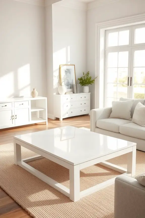timeless crisp white furniture