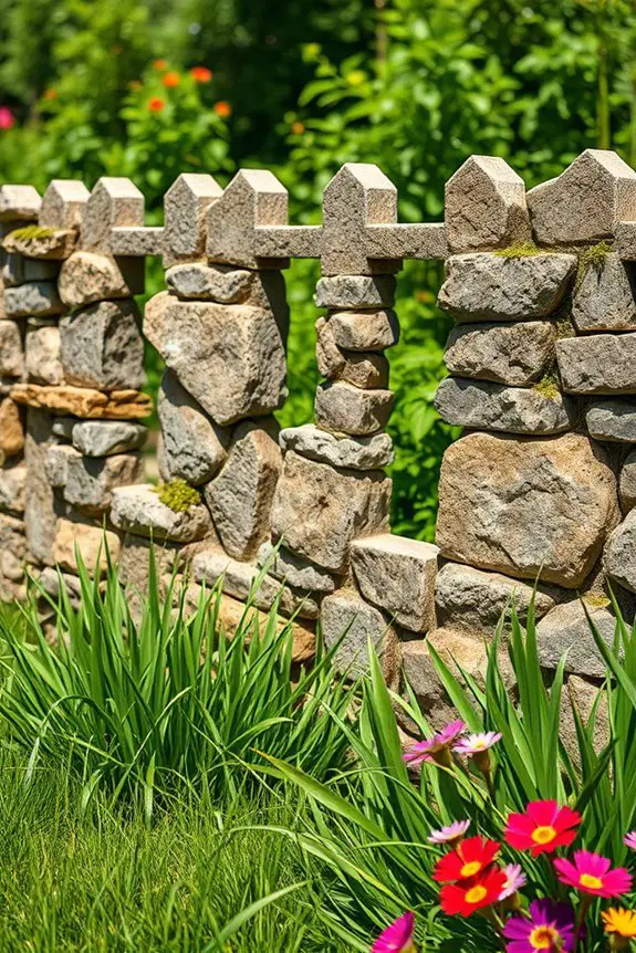 timeless elegant stone boundaries