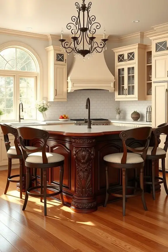 timeless kitchen island elegance
