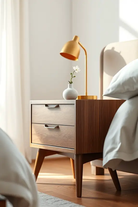 timeless mid century nightstand design