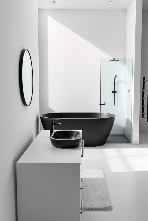 timeless minimalist black fixtures