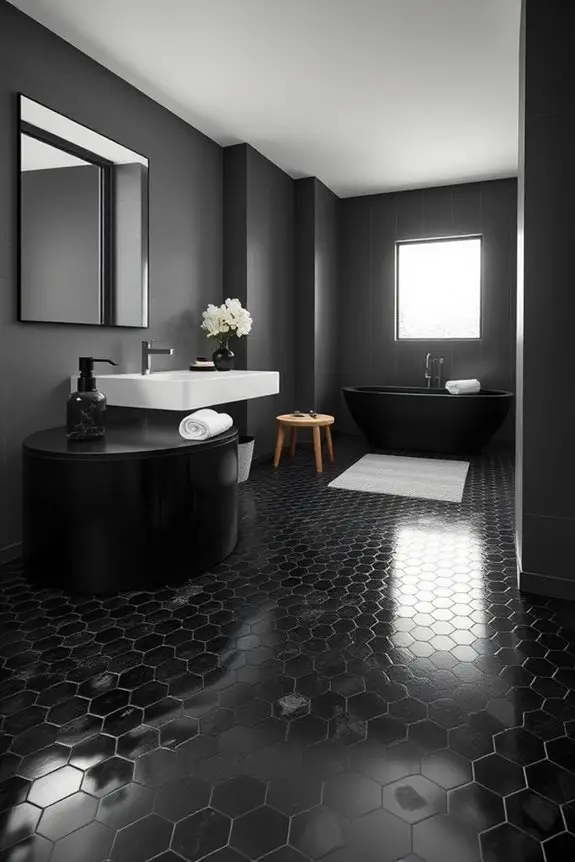 timeless modern black hexagons