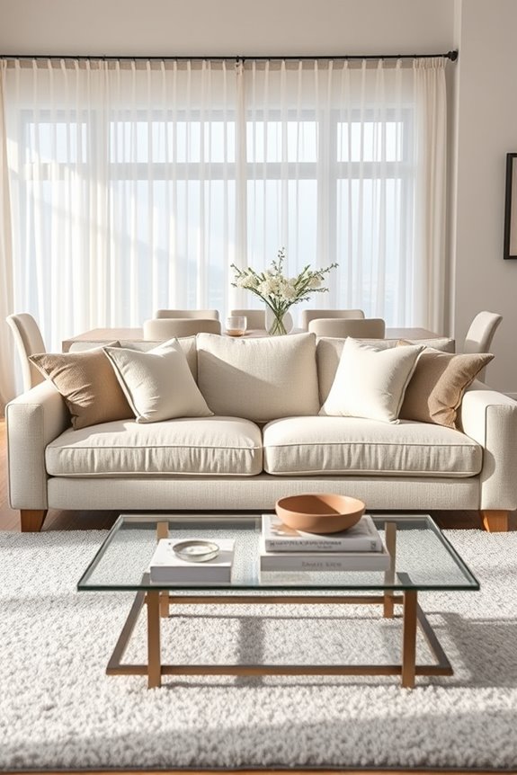 timeless neutral toned sofas