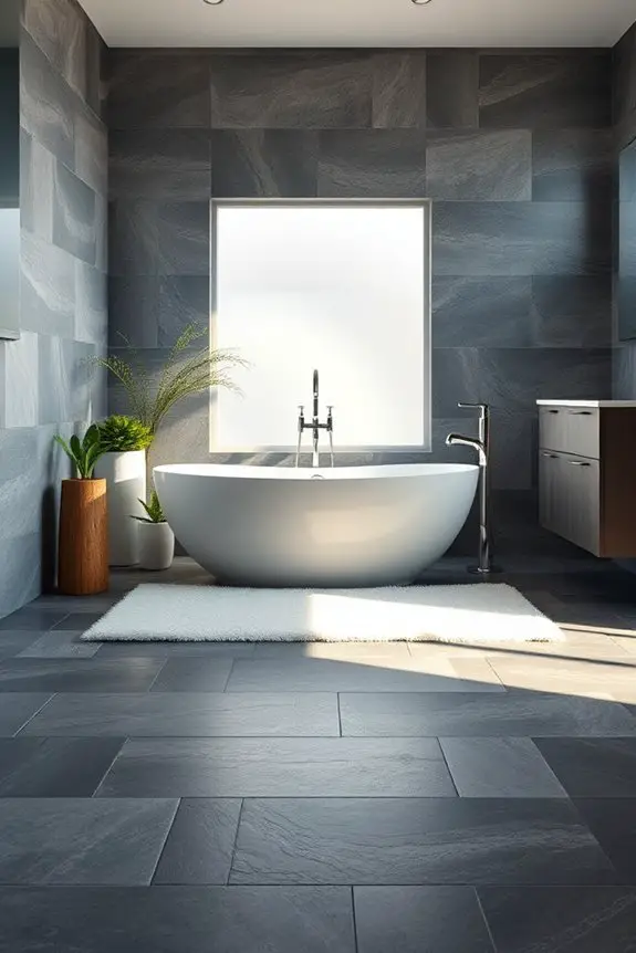 timeless slate bathroom upgrade