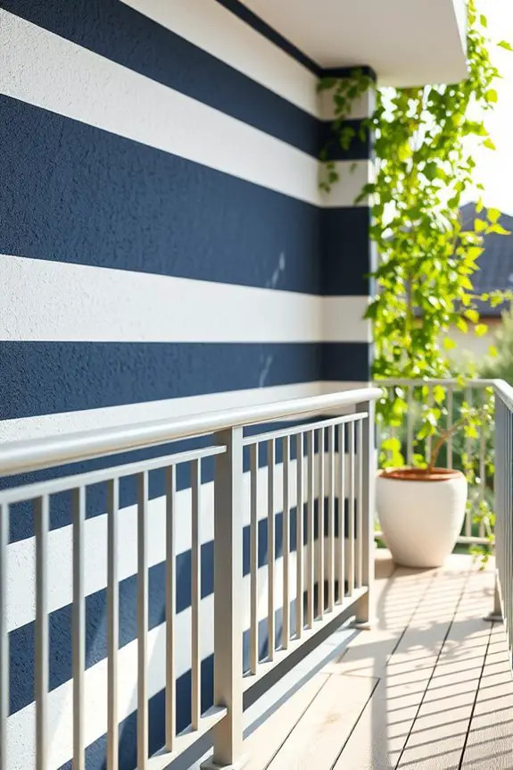timeless stripes for balconies