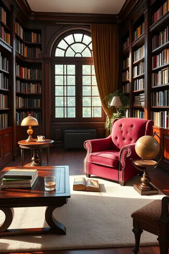 timeless traditional library retreat