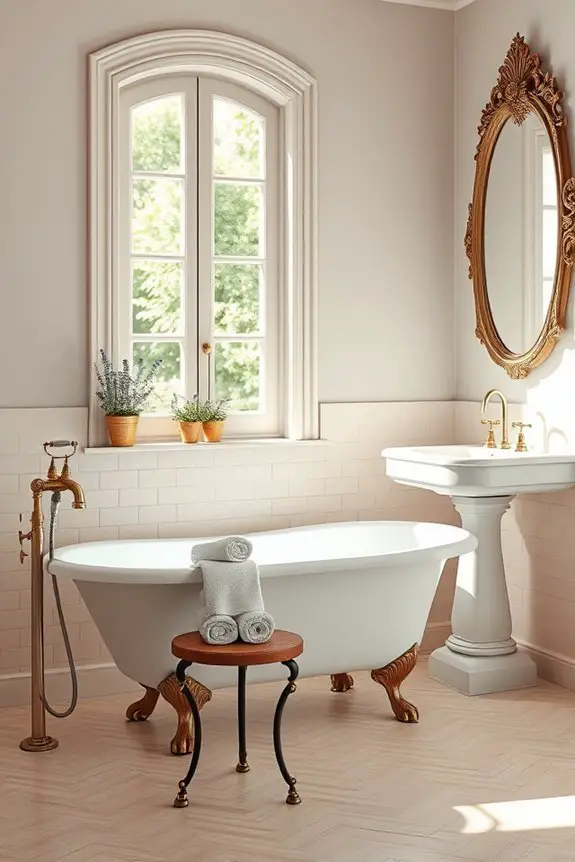 timeless vintage bathroom elegance