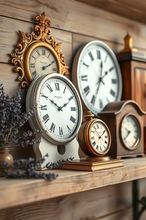 timeless vintage clock charm