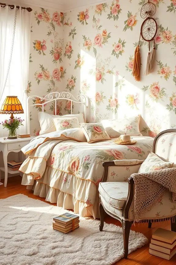 timeless vintage floral decor