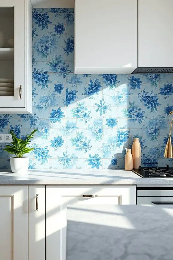timeless vintage floral tiles