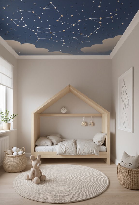 timeless whimsical adaptable ceiling mural