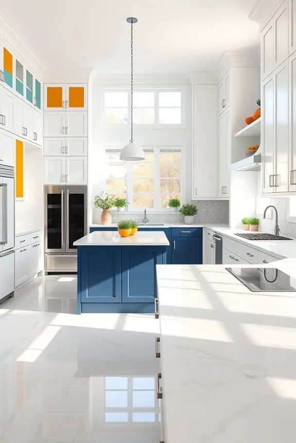 timeless white cabinets enhanced