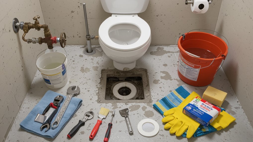 toilet removal preparation steps