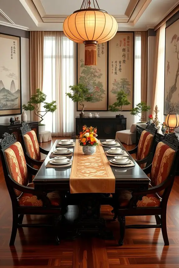 traditional textiles enhance dining