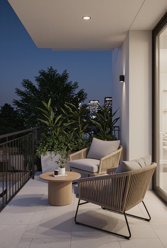 trailing greenery softens corners