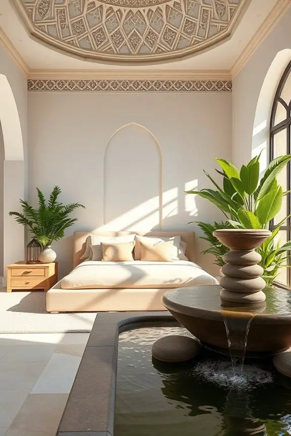 tranquil arabic bedroom oasis
