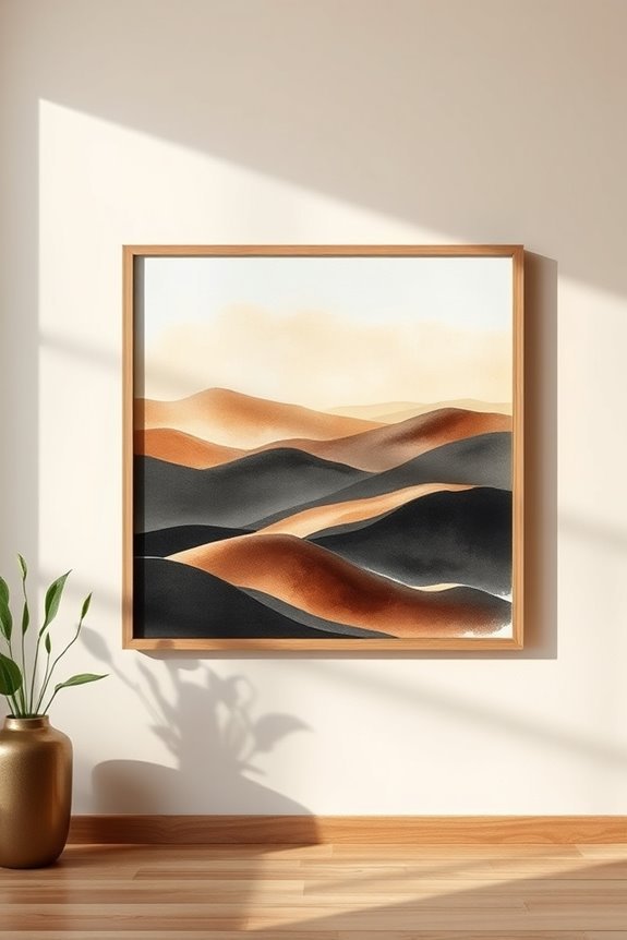 tranquil black and brown landscapes