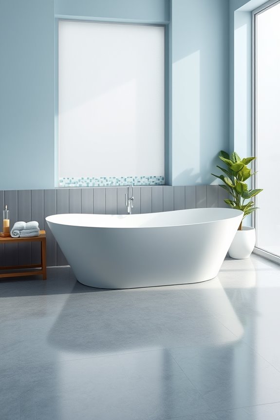 tranquil blue and grey oasis