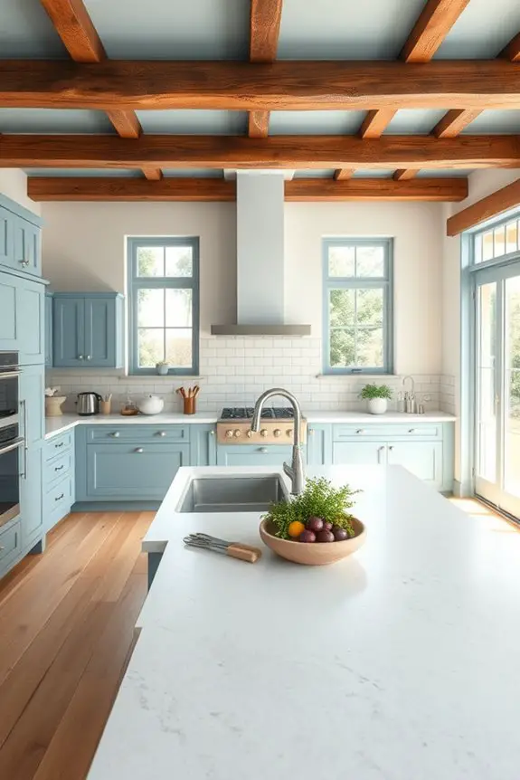 tranquil blue rustic charm