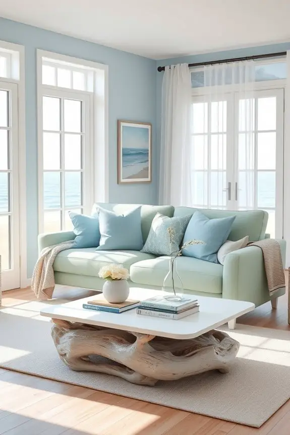 tranquil coastal color palette