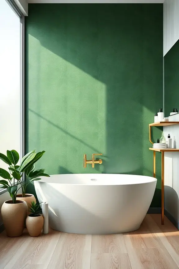 tranquil deep forest green
