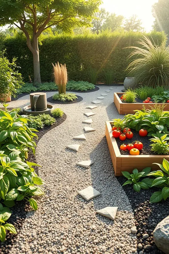 tranquil edible garden harmony