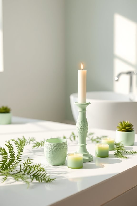 tranquil light green ambiance