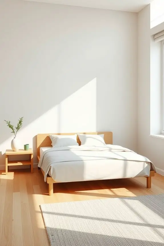 tranquil minimalist bedroom design