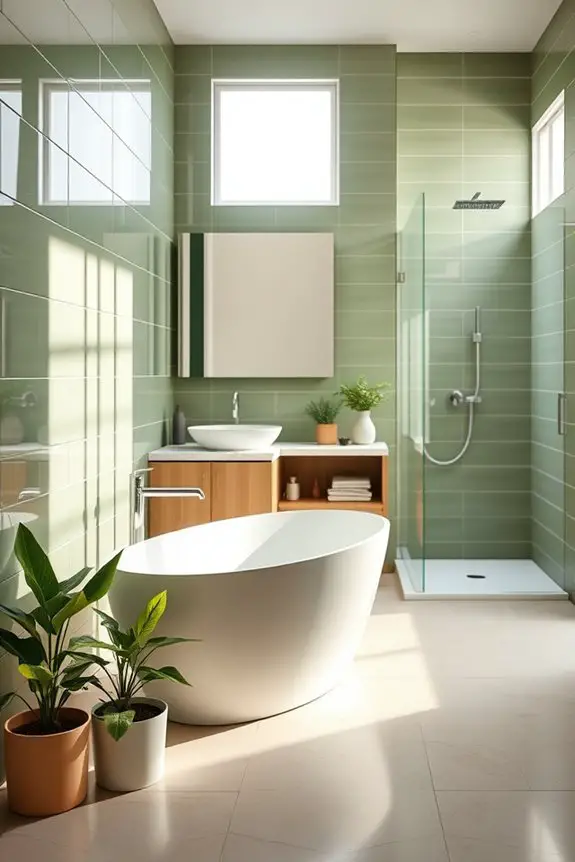 tranquil olive green oasis