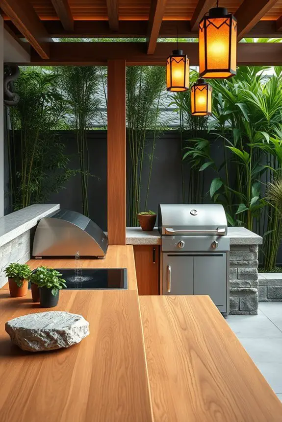 tranquil outdoor cooking retreat