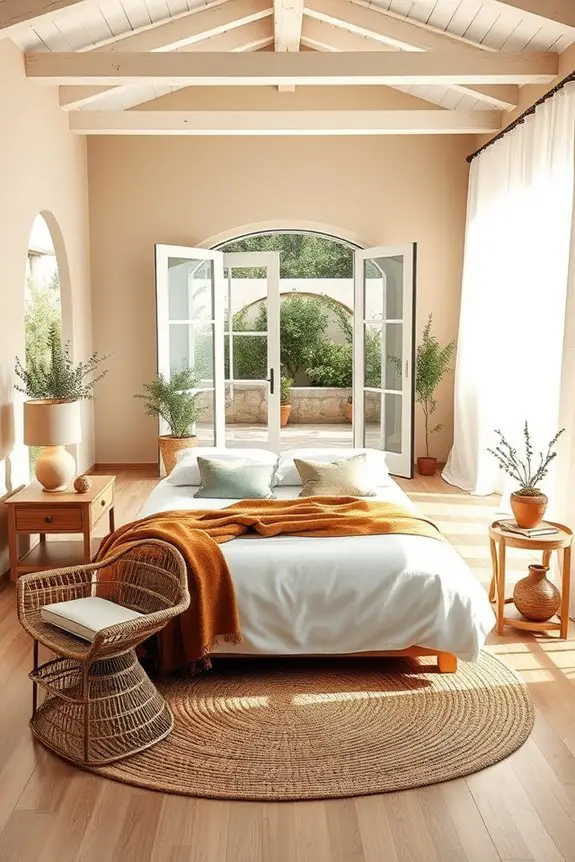 tranquil outdoor inspired bedroom design