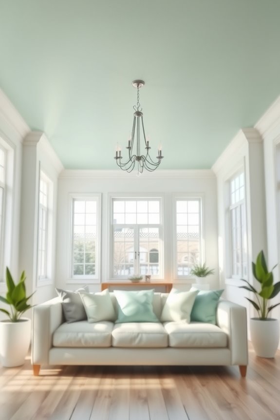 tranquil seafoam green ambiance