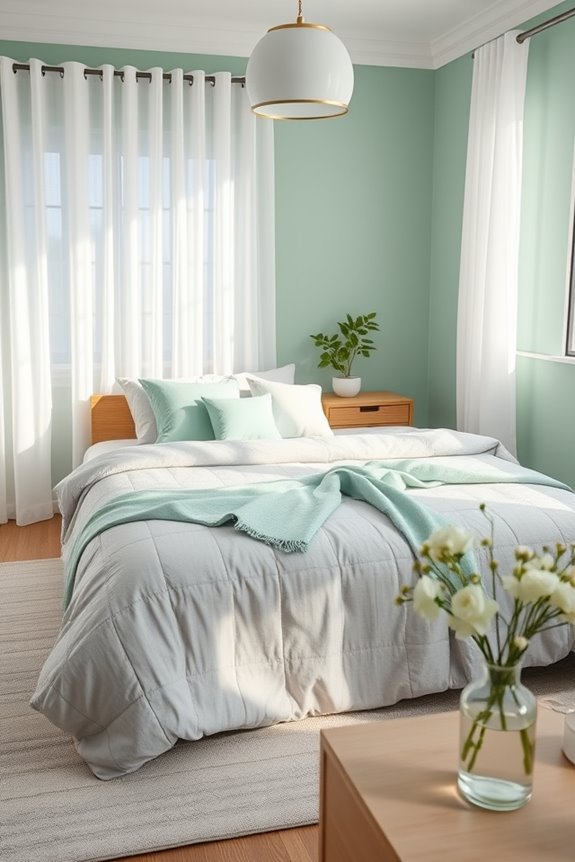 tranquil soft mint sanctuary