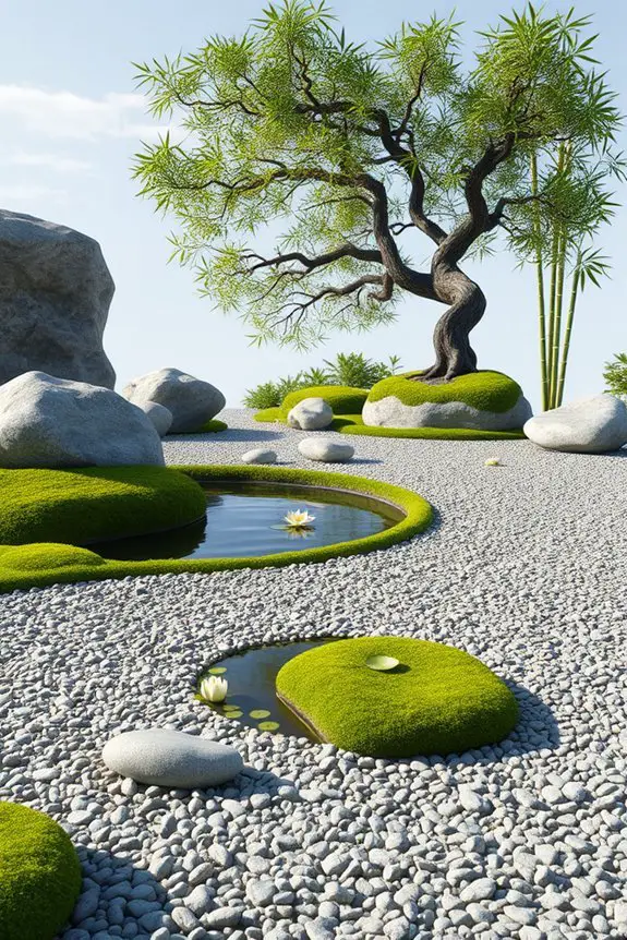 tranquil zen garden design