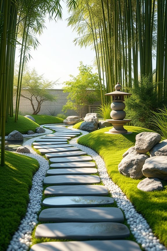 tranquil zen garden entrance