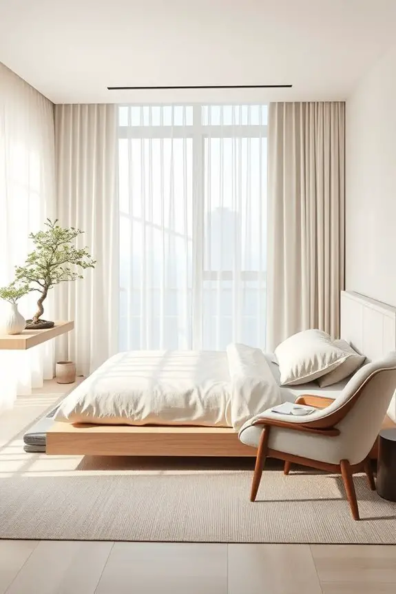 tranquil zen inspired bedroom retreat