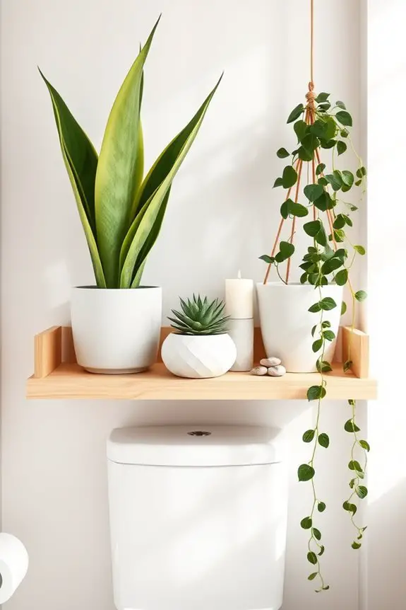 transform bathroom with greenery