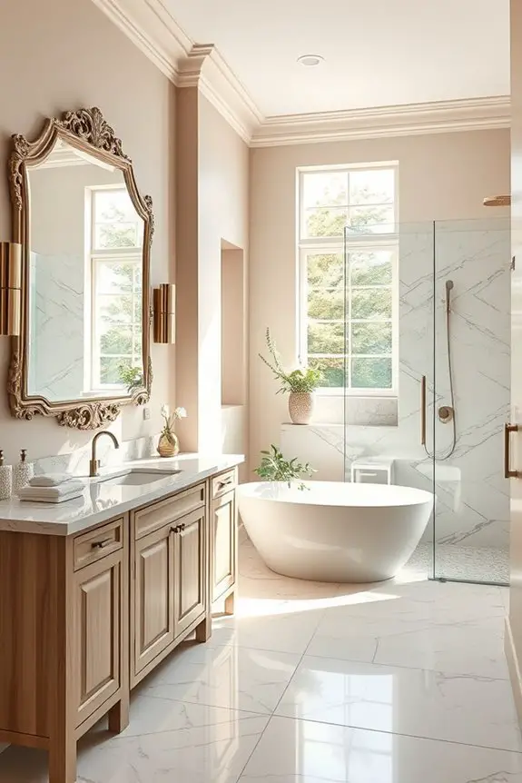 transform bathroom with mirrors