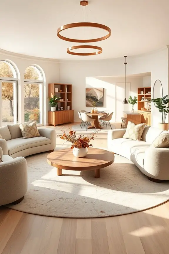 transform circular space seasonally