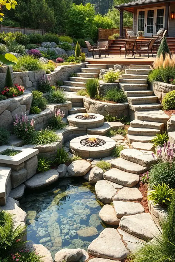 transform flat yard tiers